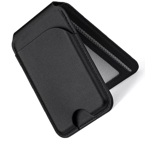 Universal Magsafe Magnetisk Kortholder med Roterbart Stativ - Kompatibel med iPhone og Android Grå Grå Grey