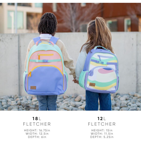 Simple Modern Disney Toddler Rygsæk til Skolepiger Børnehave Børn i Grundskolen Fletcher Kollektion Børn - Medium Princess Rainbows