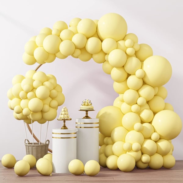 129pcs Metallic Gold Balloons Latex Balloons Different Sizes 18 12 10 5 Inch Party Balloon Kit for Birthday Party Graduation Baby Shower Wedding