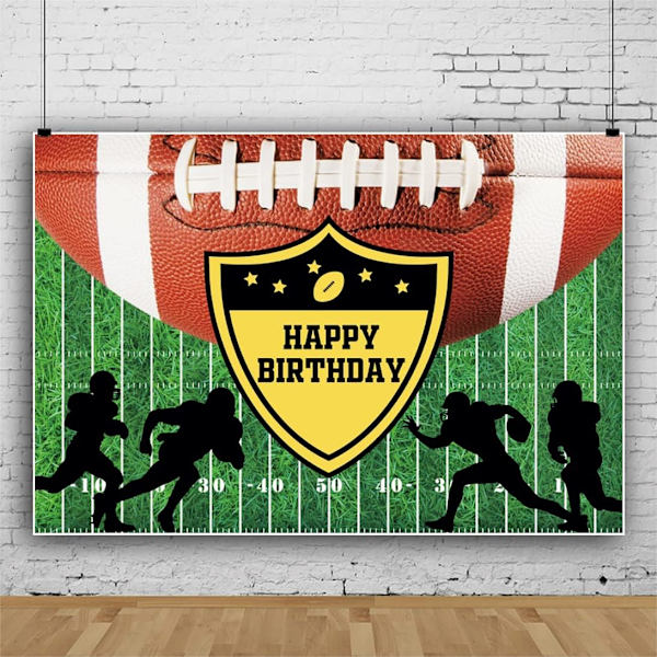 7x5ft Amerikansk fotboll bakgrund för fotografering fotbollsmärke rugby spelare fotografering bakgrund baby shower kön avslöja födelsedagsfest dekorationer
