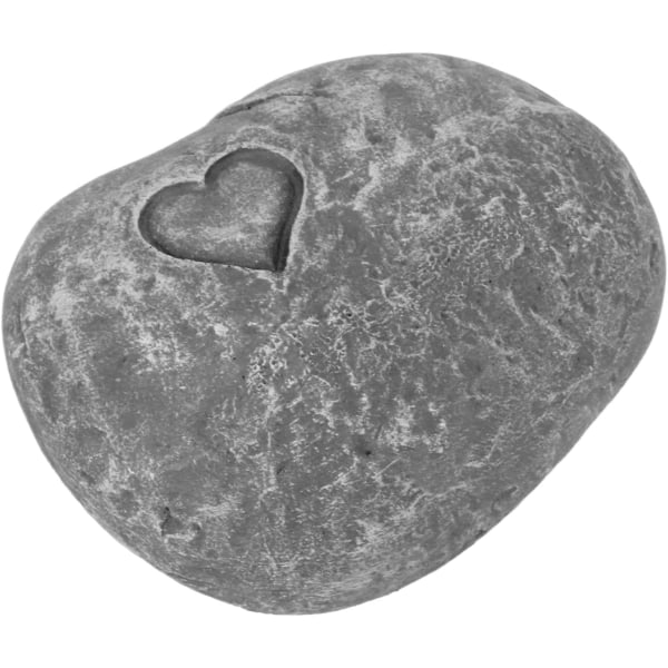 Dog Grave Marker, robust og utsøkt harpiks kjæledyrminnestein for hagekomfort (Love Stone Grey)