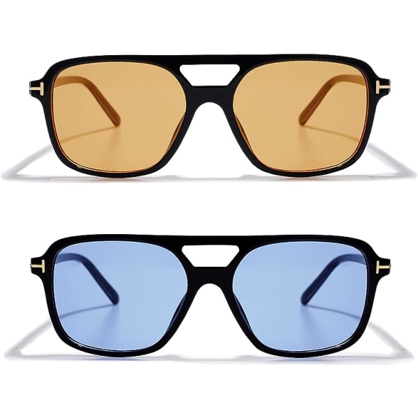 Retro Vintage 70-talls solbriller for kvinner menn med UV-beskyttelse VL9611