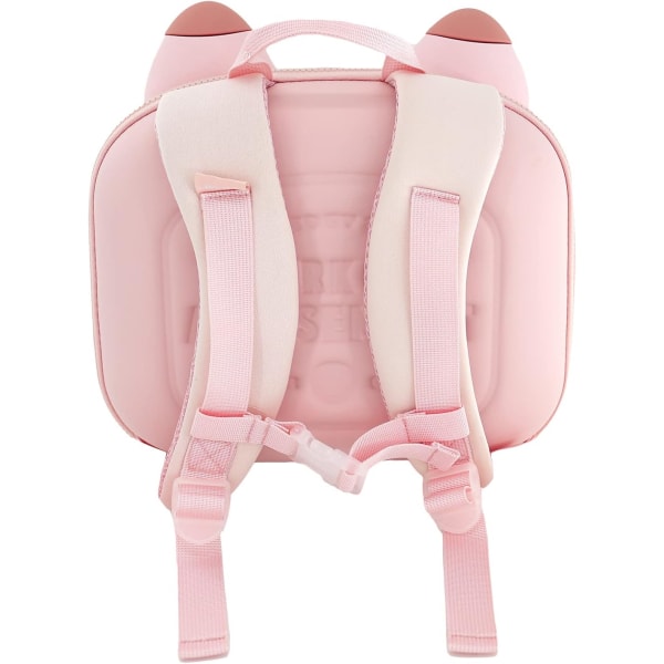 Toddler för flickor, Pink Fox-väska för barn, söt, lätt, liten, 3-6 år gammal förskola, dagis, resor