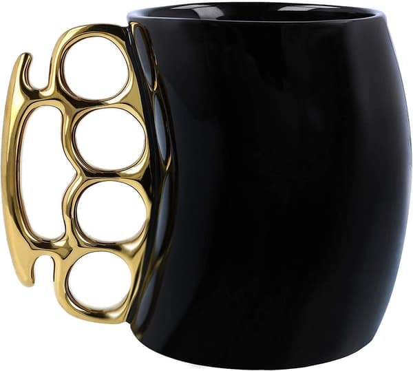 Knuckle Duster Mugg, Kaffemugg, Tekopp Keramisk Mugg, Rolig Mugg, Vänner Mu