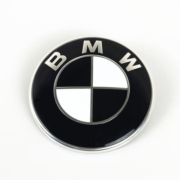 BM-W emblem motorhjelm logo i sort og sort og 46MM steering wheel