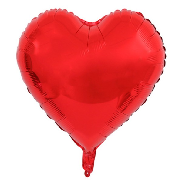 10 stk rød folie hjerteformede balloner 18 tommer hjerte mylar balloner til baby shower bryllup Valentine dekorationer kærlighed balloner fest dekorationer