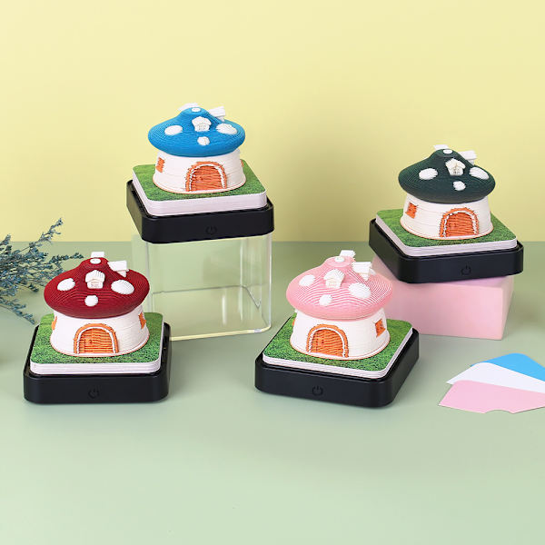 Kreativ skrivebords kalender DIY notesblok, 3D DIY notesblok dekoration gave-A