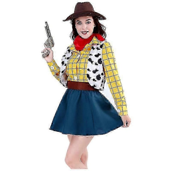 Cosplay Story Woody Kostymset Cowboy Julklänning Unisex Sheriff Halloween Karneval Utklädningsfest Leksak Scenföreställning Hög Kvalitet XL Man