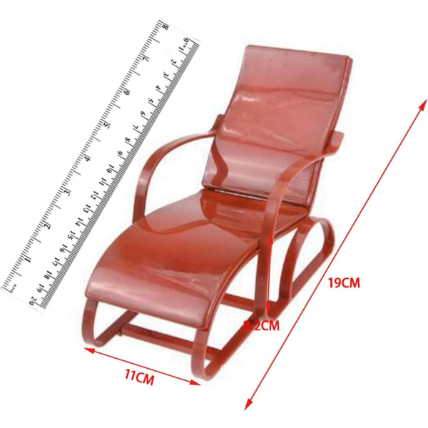 1:6 Nukkekoti Tuoli Huonekalut Kokoamaton 1/6 Mini Nukkekoti Tuoli Huonekalu Malli, Ruskea