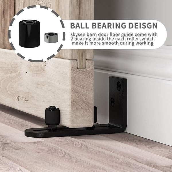 Floor Guide for Sliding Doors Adjustable Wall Mount Ball Bearing