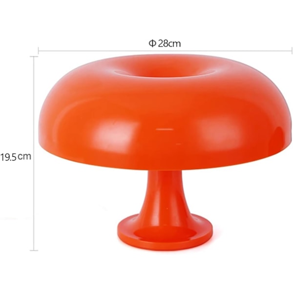 Klassisk Svampebord Moderne Bauhaus Design Bord Hotel Soveværelse Atmosfærisk Lampe Orange