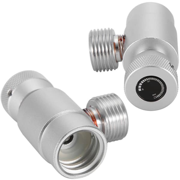 CO2 Fill Tank Cylinder Refill Adapter Connection Kit for SodaStream (Silver without Gauge)