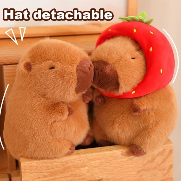 Söpö Capybara-pehmolelu, Capybara-pehmolelut aikuisille, Pehmeät pehmolelut Nukketyyny, Kodin sisustus Lapsille Lahjat, M, 12,9 tuumaa
