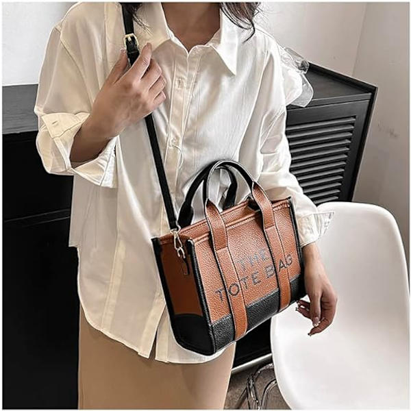 Toteväska för kvinnor Dupes Mini läder Tote Bag Small Personliga Crossbody Handväskor