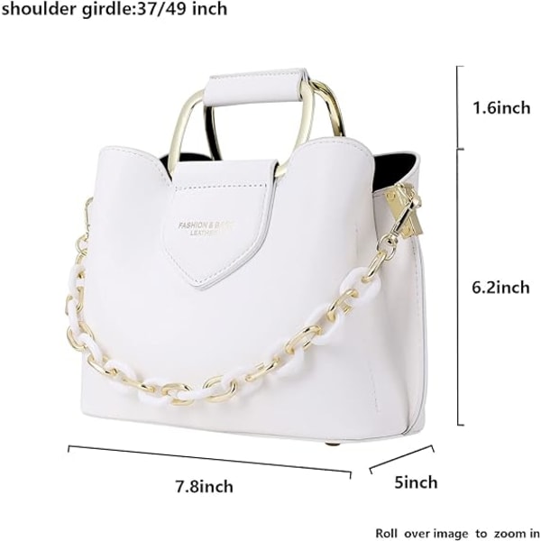 Damemode Skuldertasker Håndtasker PU Læder Top Håndtag Satchel Tote Crossbody Taske