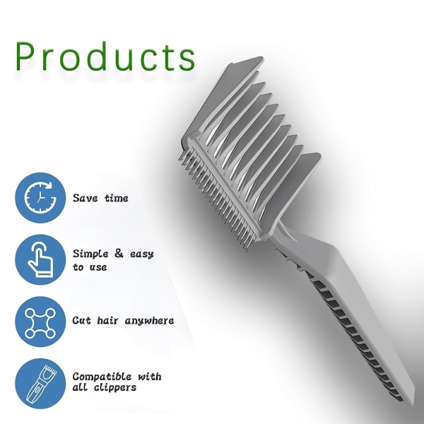 Blend friend fade kam, Color Fade Comb, Professional Barber Comb, For Hjem, Salong eller Profesjonell bruk (4stk1)