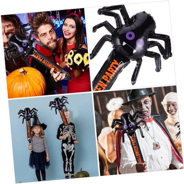 5 stk oppustelige Halloween Mylar-balloner Halloween Aluminium-balloner Ballons Dekorationsballoner til Mylar-ark Aluminiumfolie Dekoration