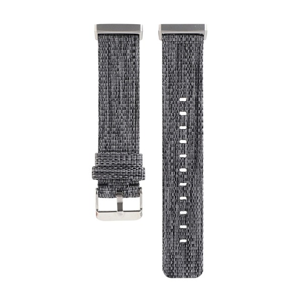 Fitbit Versa4/3/sense2 lærred nylonrem - grå