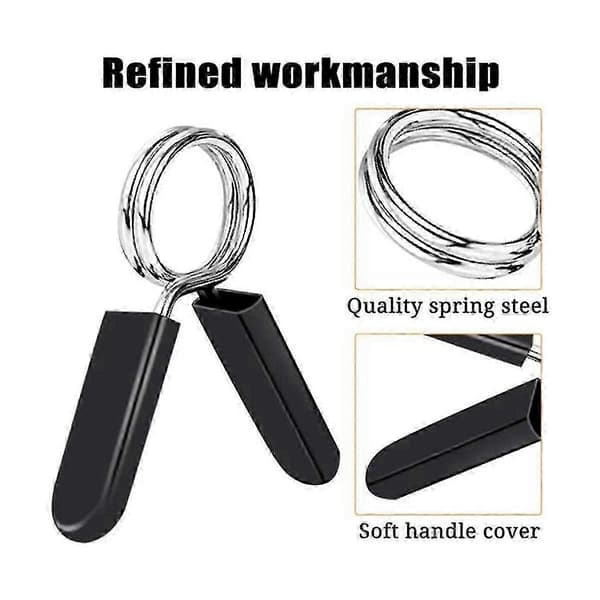 10-pack Dumbbell Clamps Compatible with Standard Dumbbells, Spring Lock Collars Compatible with Workout, Strength Training