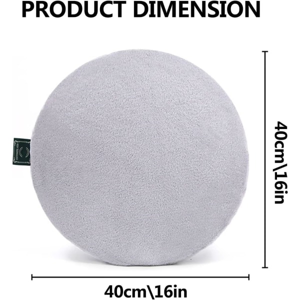 Rund tvättbar utomhus trädgårdsstolskudde diameter 40, rund skandinavisk stolsdyna 40 cm, tvättbar ingen blekning för alla årstider grön