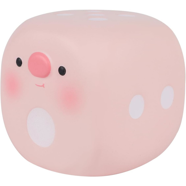 2,75\" Squishies Terning Kawaii Blød Gris Terning Langsomt Stigende Duftende Squishies Stress Relief Legetøj Gave Kollektion Dekorative Rekvisitter, Rosa Gris