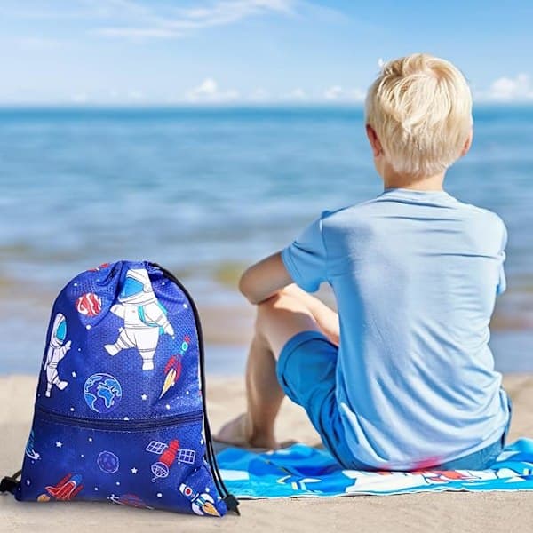 Drawstring Bag - Drawstring Backpack Sports Backpack Gym Bag Swim Bag