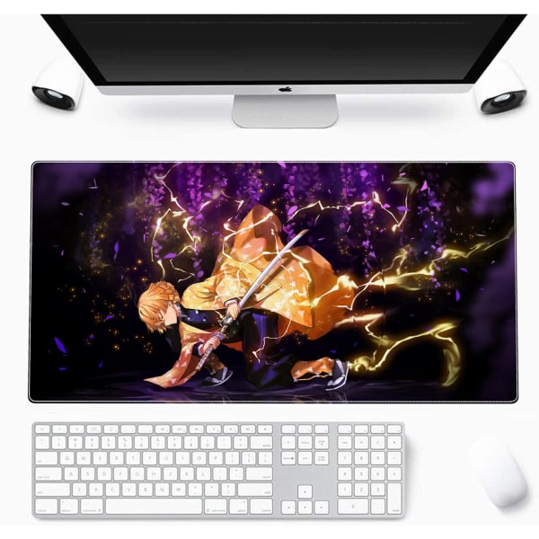 Large Mouse Pad, Extended Gaming Mousepad Non-Slip Base Keyboard Pad,Desk Mat 24" x 11.8" in, Anime Mouse Pad