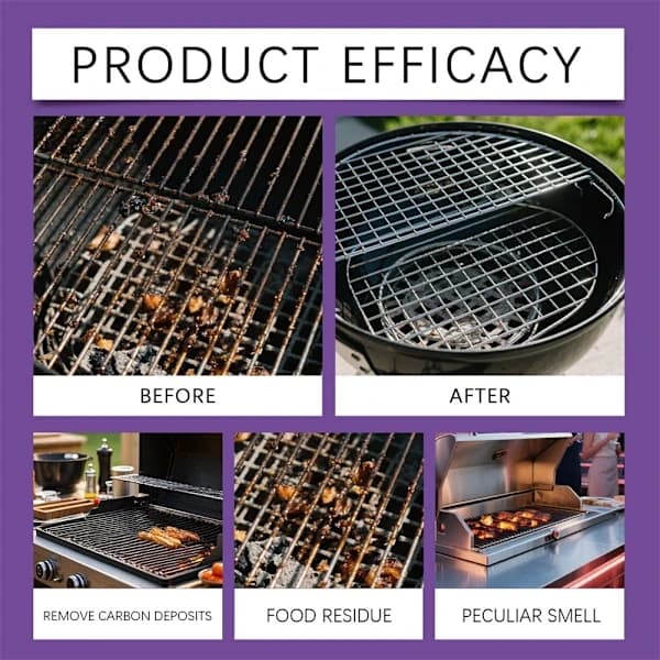 Fast, Effective, and Powerful Grill Degreaser Spray - Multifunctional Outdoor Grill Cleaner (1 Bottle)