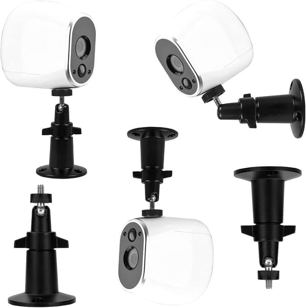 2-pack metal camera wall mount, adjustable for outdoor use, compatible with Arlo Pro, Arlo Go, Arlo Light and other compatible models