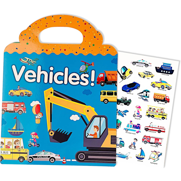 Børnelastbilklistermærker, 2-4 år gammelt børnelegetøj, børnevindueclips, pædagogiske klistermærker, børnelegetøj, julefødselsdagsgaver