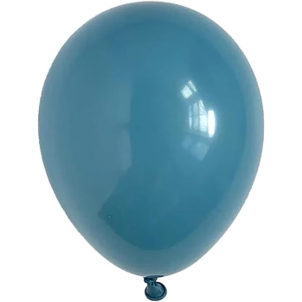 Blå ballongbue sett støvete blå babyblå ballonger til babyshower gutt bursdag kjønnsavsløring brude dusj festdekorasjoner (blå skifer)