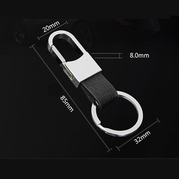 Premium Soft Car Leather Keychain Key Holder, Key Organizer For Men Women(2-PACK)