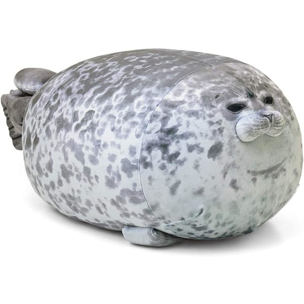 Chubby Blob Seal Kudde, stoppad bomull plysch djurleksak Söt Ocean Small (11,8 tum)