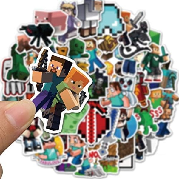 Minecraft Stickers Decals 50 Pack Video Game Theme Morsomme klistremerker for Minecraft-elskere Beste gave