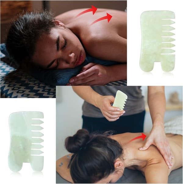 Rare Gem 1st Jade Massage Comb Scraper Scalp Comb Jade Scraping T