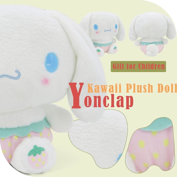 Kawaii pehmolelu 10'' Cartoon täytetty pehmeä lelu, ihania pehmoleluja lapsille tytöille faneille, lahja lapsille syntymäpäivä joulu (Kawaii B)