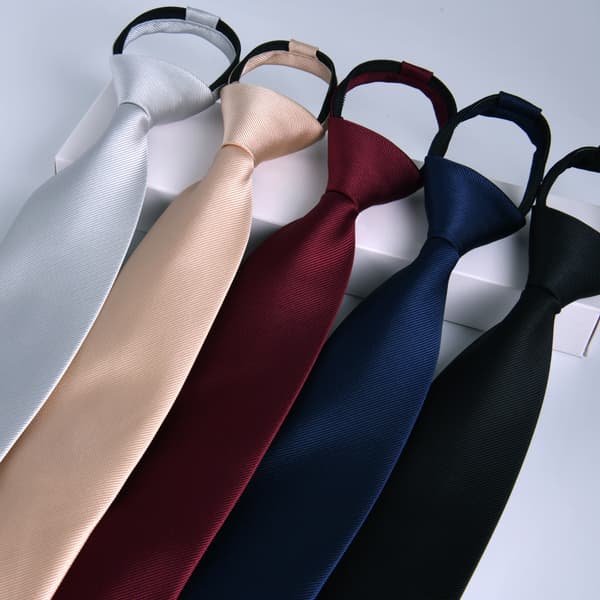Herreslips klassisk silkeslips vævet Jacquard slips bordeaux