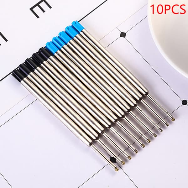 10 pcs 0.5 mm G2 Metal Roller Ballpoint Pen Refill Medium Nib 1