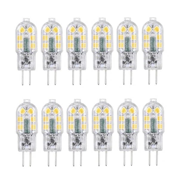 Tomshine G4 LED-pærer 12-pakning Varmhvit