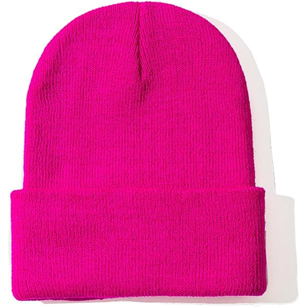 2 kappaletta unisex-pipoja miehille ja naisille neulottuja talvipipoja（Rose Red）