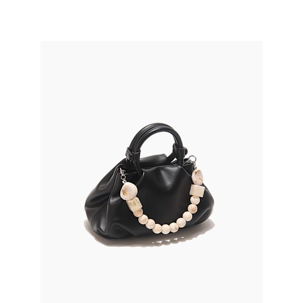 Kvindernes kæde pung taske, sky-formet dumpling clutch pung, Ruched kæde link skulder håndtaske