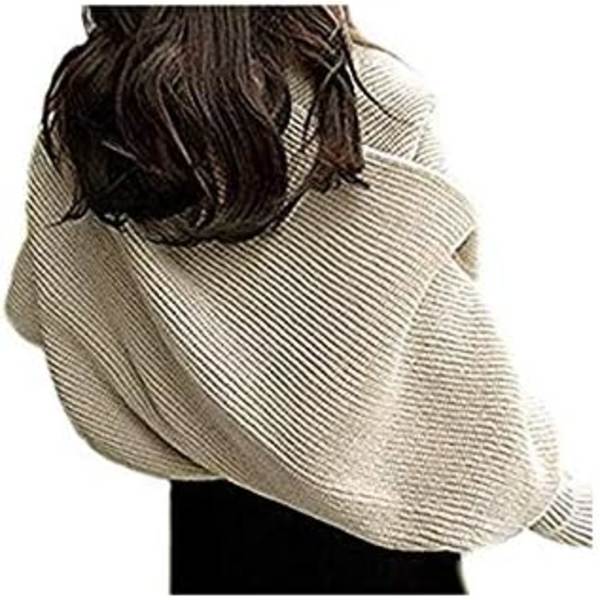 Dam Knit Sweater Toppar Halsduk Vinter Halsduk Vinter Sjal Wrap Halsduk Halsduk Sjal Halsdukar