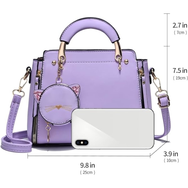 Moderne Punge og Håndtasker til Kvinder Damer Læder Top Håndtag Satchel Skuldertasker Små Totes