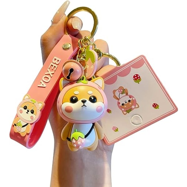 Söpö avaimenperä Kawaii Anime Avaimenperät Tarvikkeet, Shiba Inu Laukku Charms Auto Cartoon Avaimenperä Tytölle Naiset