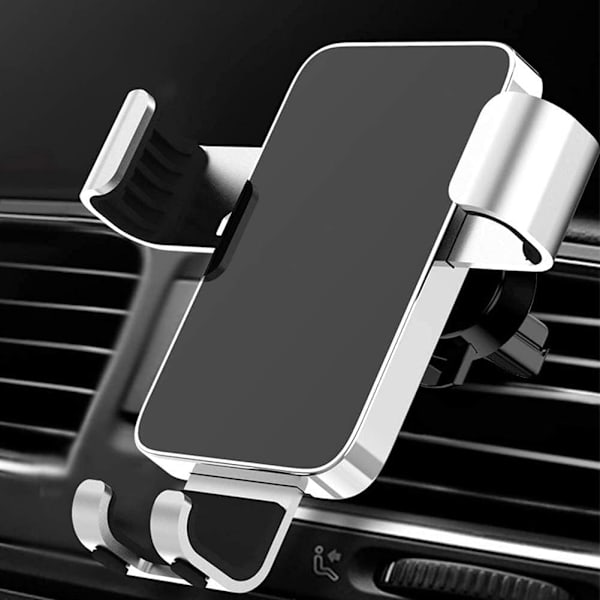 Biltelefonholder Navigationsbeslag Snap-On Udløb 360° Rotation Telefonholder Hærdet Glas Universal Velegnet til 4-6,7 Tommer Smartphone