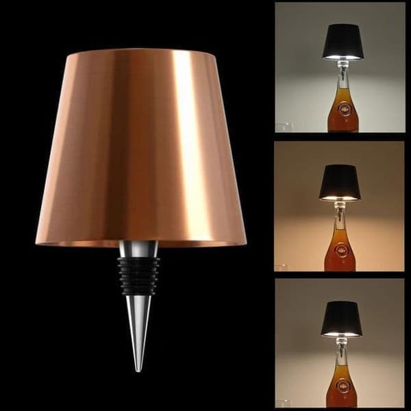 Rechargeable Bottle Lampshade Tre ljusfärger