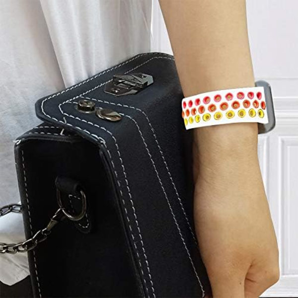 Kompatibel med Apple Watch-armband för män och kvinnor, andningsbart sportarmband i silikon för storlek: 38/40/41 mm/vit och regnbåge