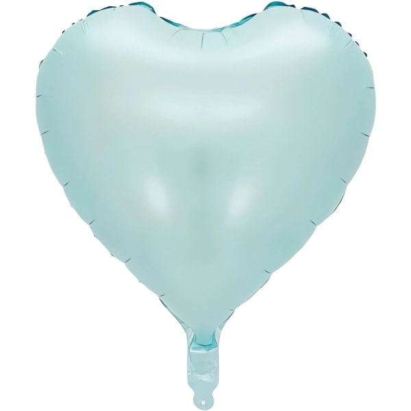 10 stk Baby blå folie hjerteformede balloner 18 tommer lyseblå hjerte balloner til baby shower bryllup Valentine dekorationer kærlighed balloner