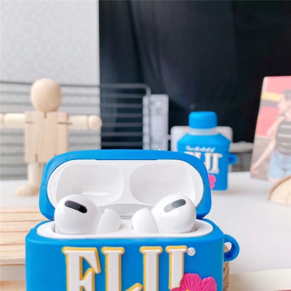 Sød etui til Airpods 3, 3D Fijiwater design silikone etui beskyttende stødsikre covers med nøglering til Airpods øretelefoner