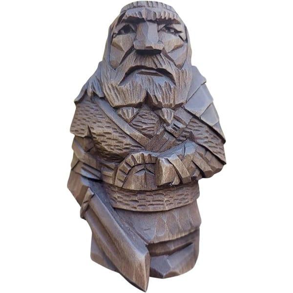 Viikinkipatsas Barbarian Resin - Viikinkipatsas Viikinki | Norjalaisen jumalan Odin-patsas, viikinkibarbaaripatsas puutarhasuihkulähteille